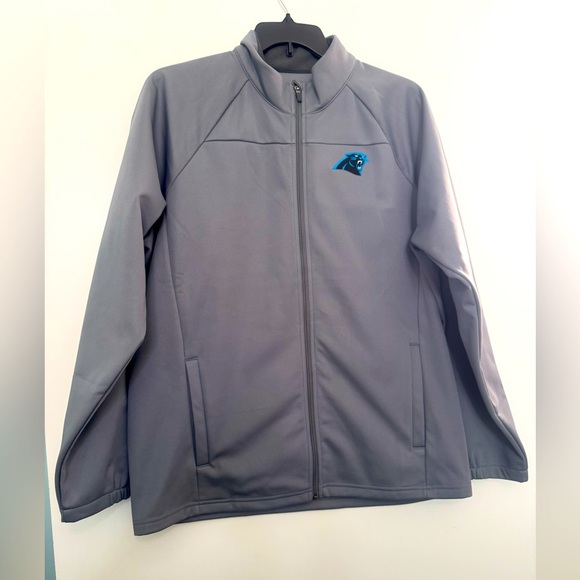Carolina Panthers Men's Steel Gray Full-Zip Jacket by Antigua Men’s Size XL - Picture 1 of 14